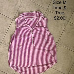Time and Tru striped tank